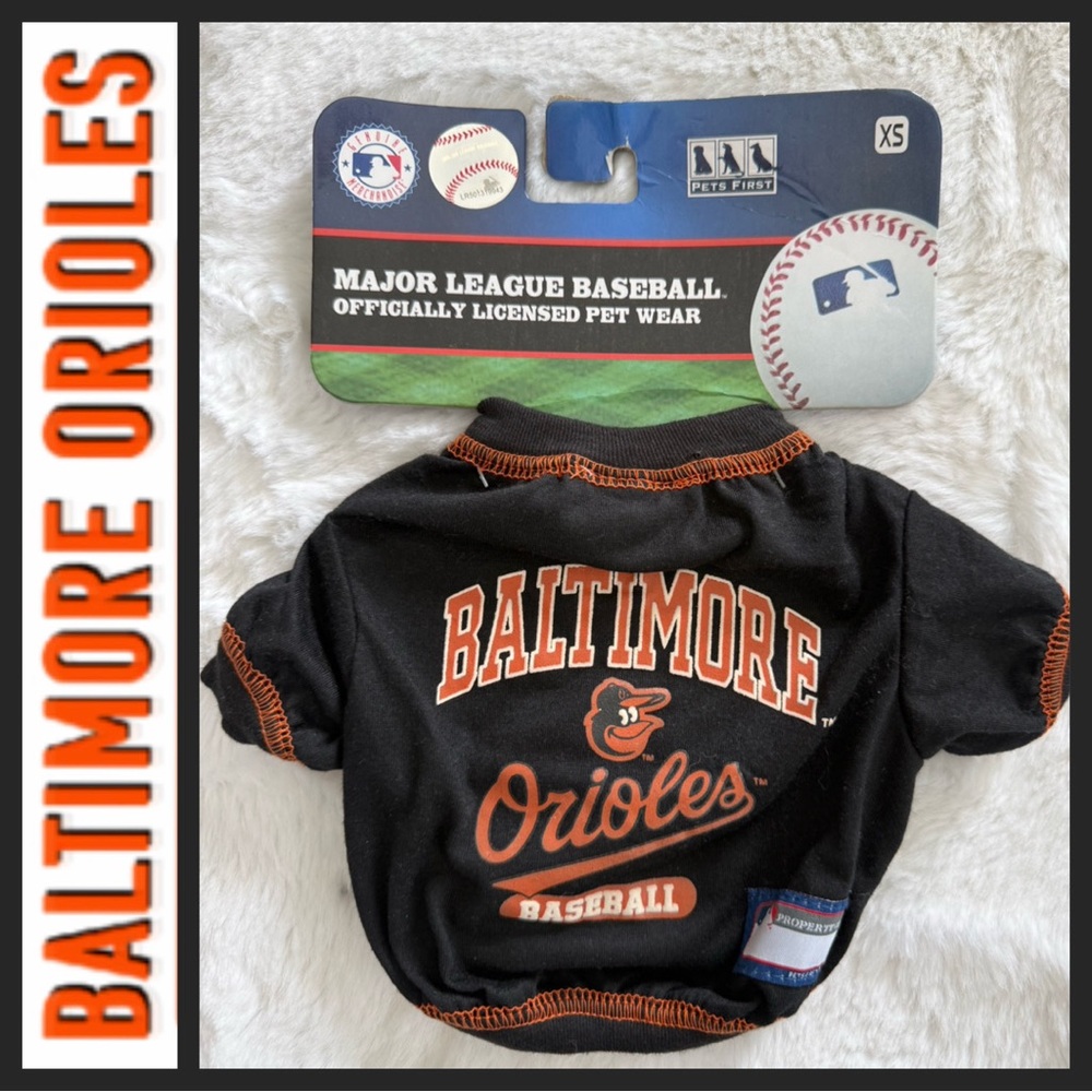NWT MLB Baltimore Orioles Black and Orange Dog Jersey